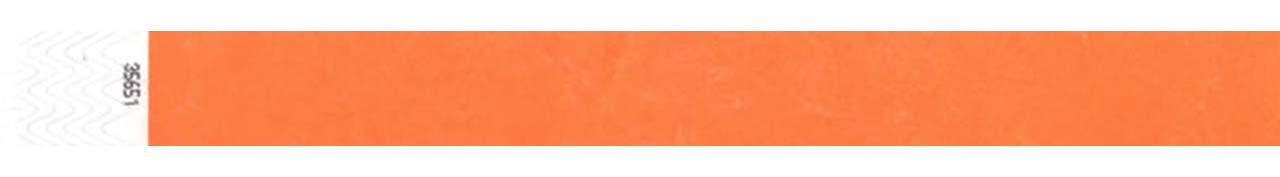 Tyvek 1 pulgada color naranja neon www.brazaletes.com.ve